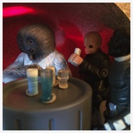 The murky, moldy den is filled with a startling array of weird and exotic alien creatures and monsters #starwars #anhwt #starwarstoycrew #jbscrew #blackdeathcrew #starwarstoypix #starwarstoyfigs #toyshelf